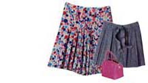 skirts mix well with smaller satchel purses for great Spring fashion statement in 2010